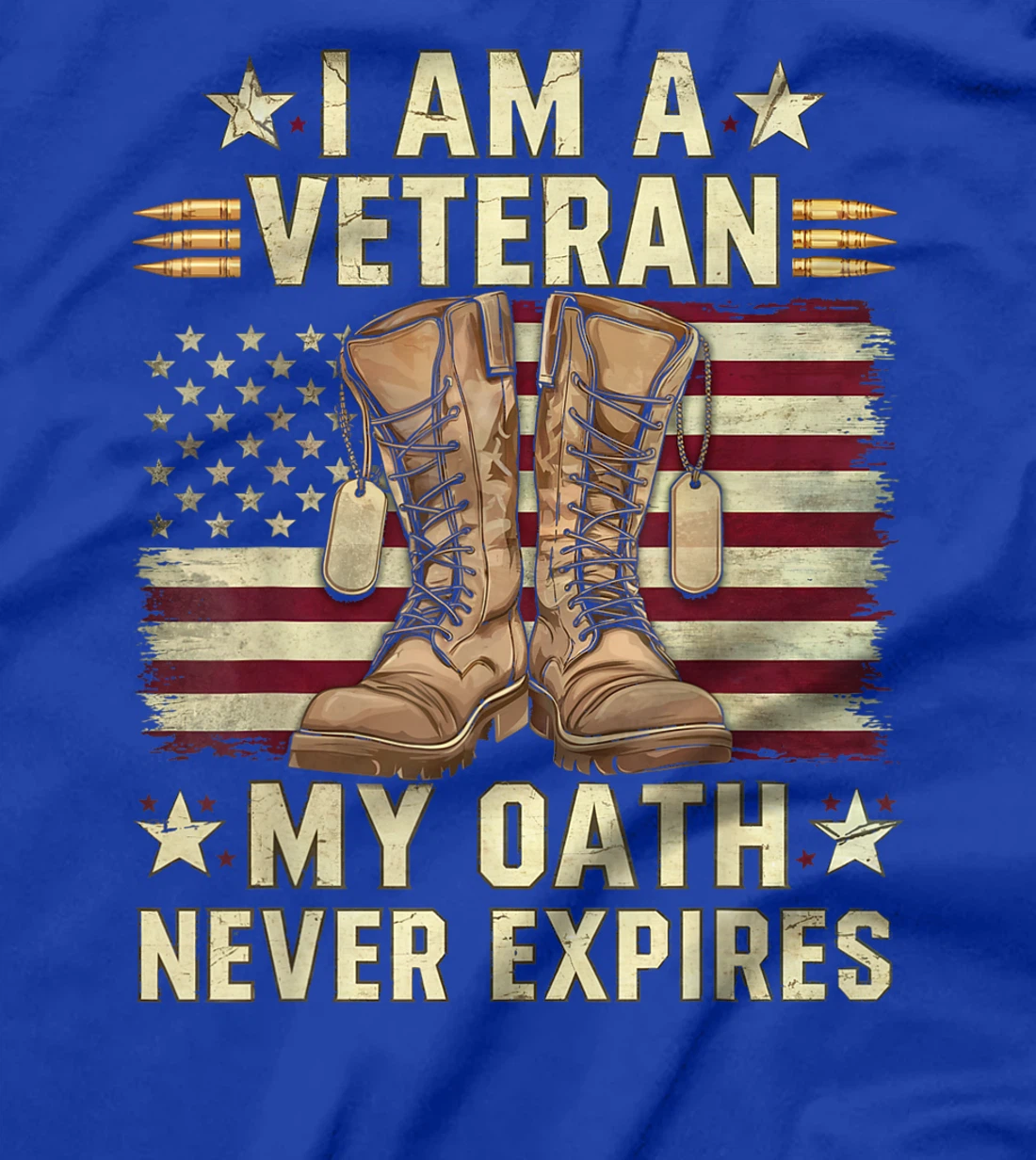 Womens I Am A Veteran My Oath Never Expires Shirt Military Veteran T-Shirt