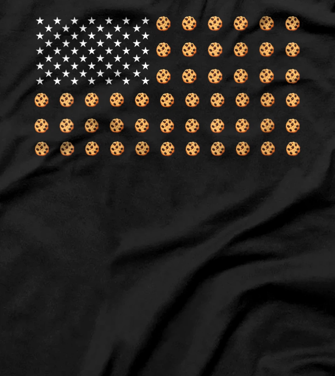 Womens American Flag Cookies Food USA Patriotism Patriot Veteran T-Shirt