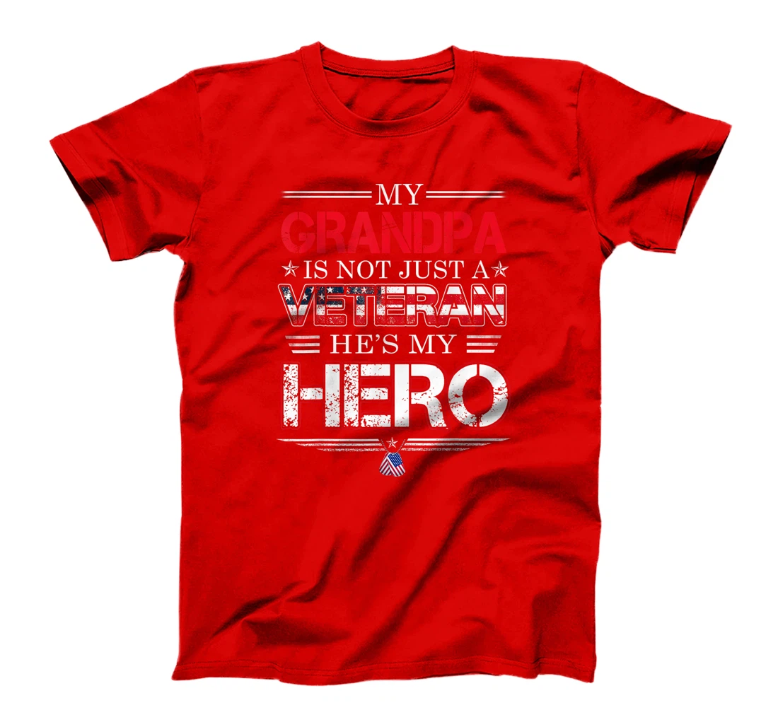 Military Family Veteran Support My Grandpa Veteran Memorial T-Shirt