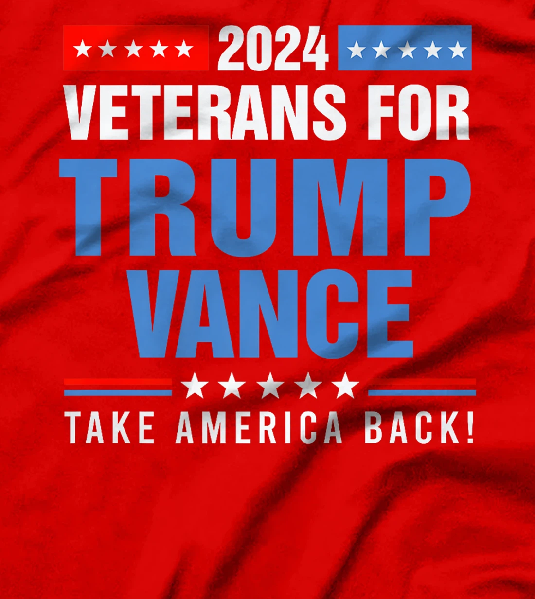 Veterans For Trump Vance 2024 Presidential Campaign Premium T-Shirt