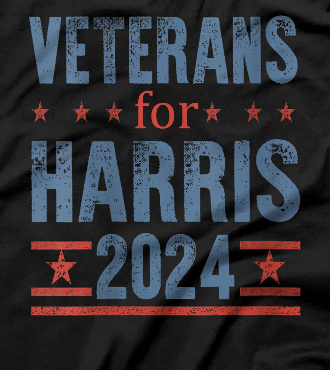 Womens Veterans For Harris 2024 Presidential Campaign T-Shirt