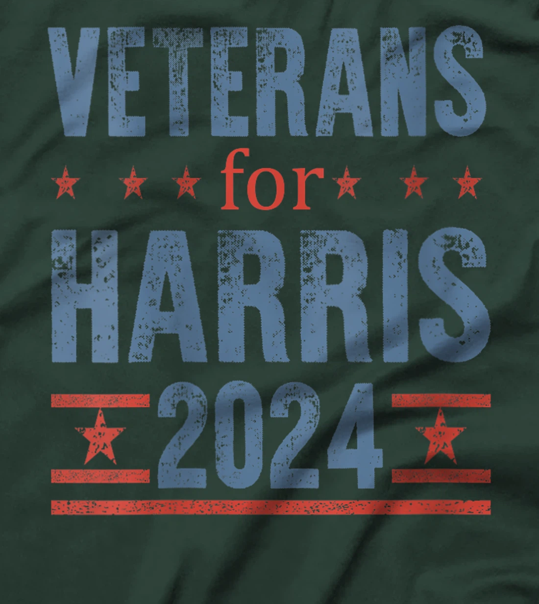 Womens Veterans For Harris 2024 Presidential Campaign T-Shirt