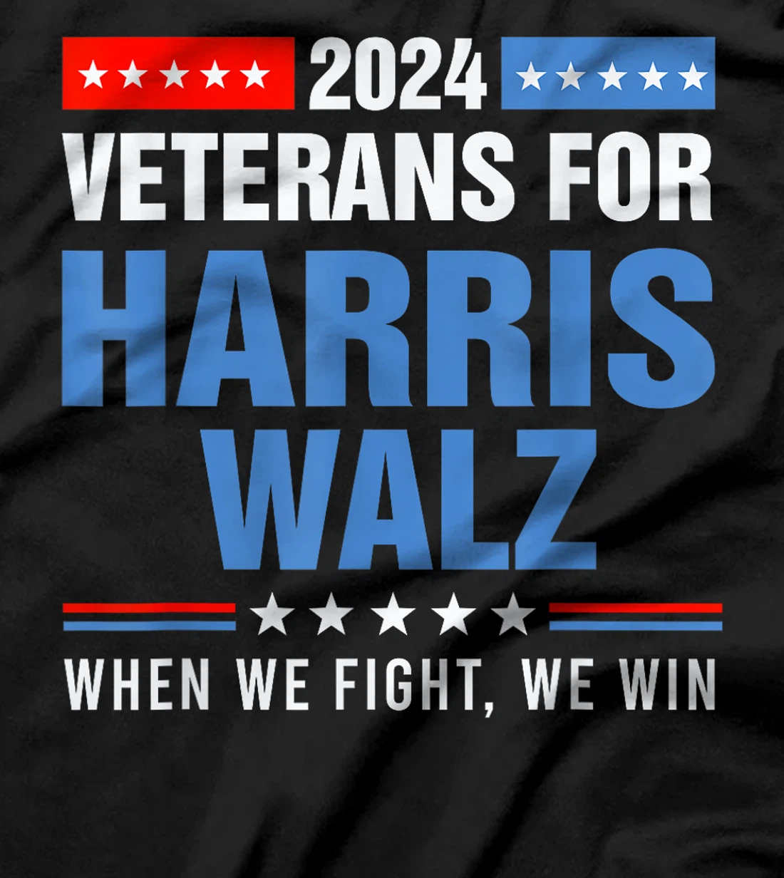 Veterans For Harris Walz 2024 Presidential Campaign T-Shirt