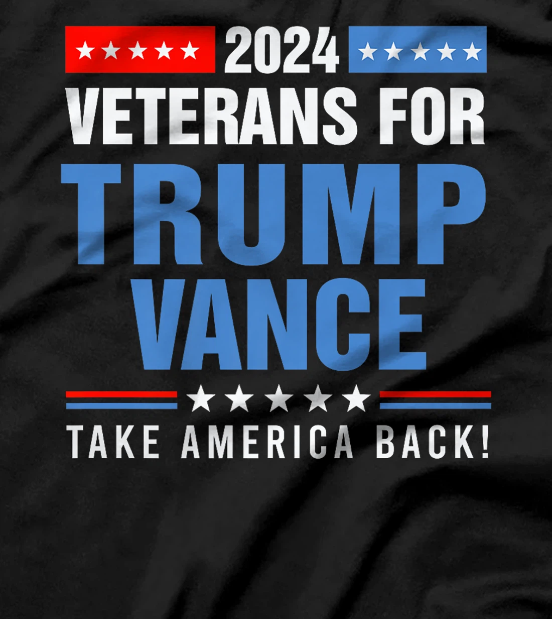 Veterans For Trump Vance 2024 Presidential Campaign Premium T-Shirt