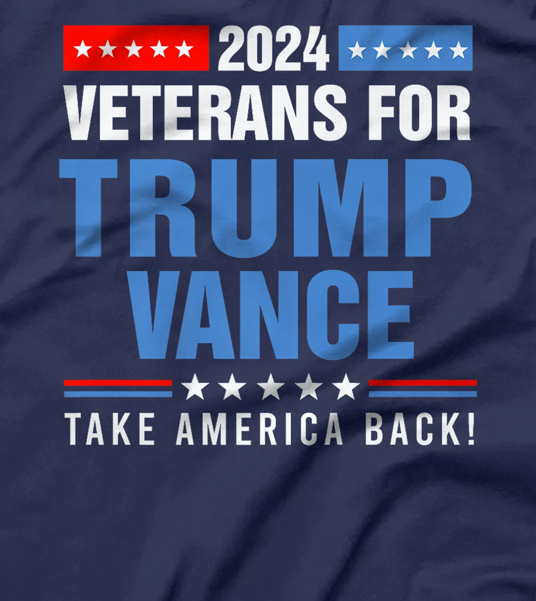 Veterans For Trump Vance 2024 Presidential Campaign Premium T-Shirt