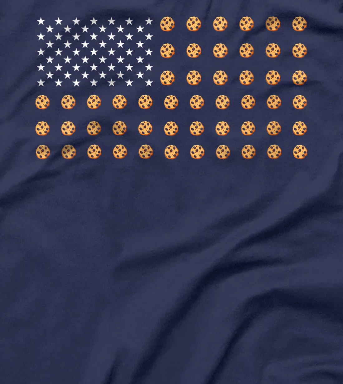 Womens American Flag Cookies Food USA Patriotism Patriot Veteran T-Shirt