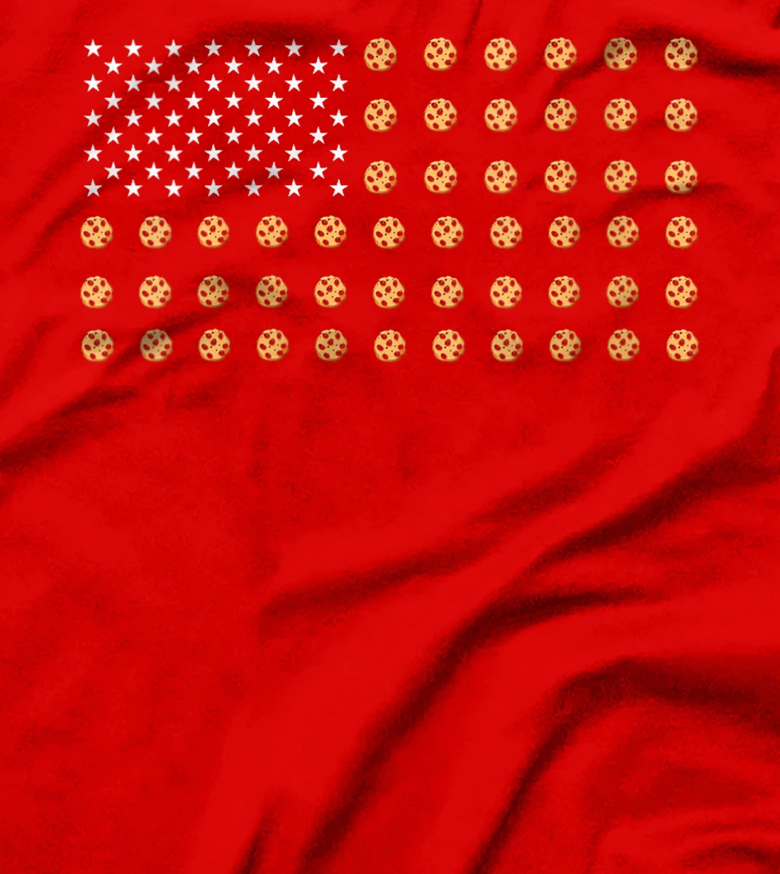 Womens American Flag Cookies Food USA Patriotism Patriot Veteran T-Shirt