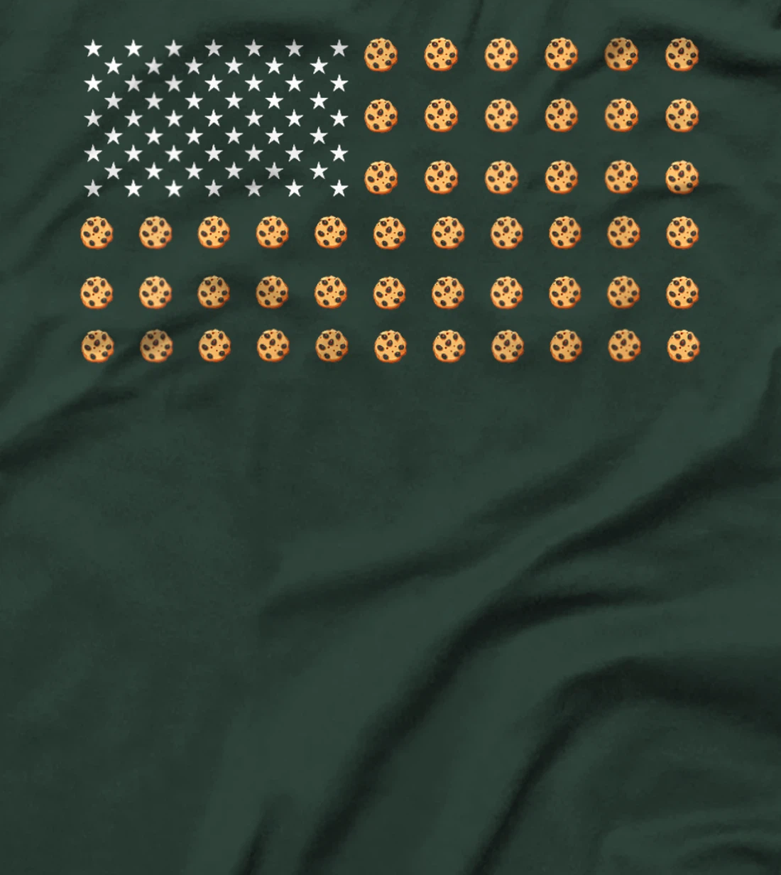 Womens American Flag Cookies Food USA Patriotism Patriot Veteran T-Shirt