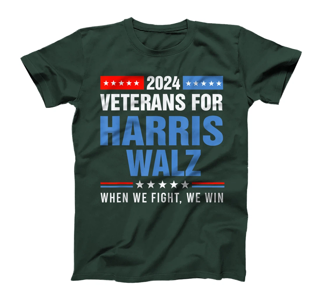 Veterans For Harris Walz 2024 Presidential Campaign T-Shirt