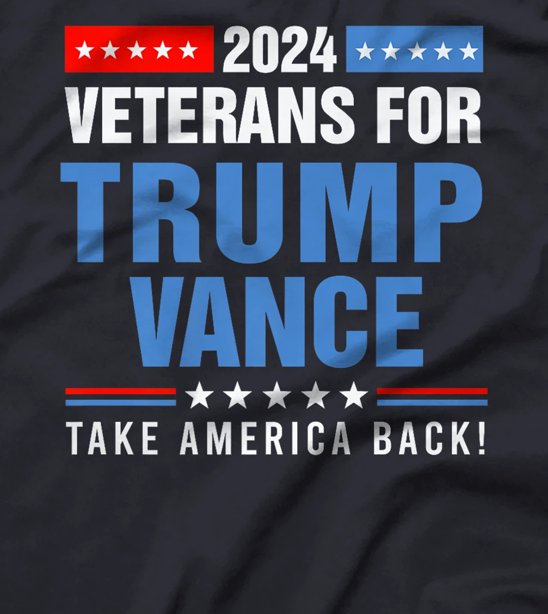 Veterans For Trump Vance 2024 Presidential Campaign Premium T-Shirt