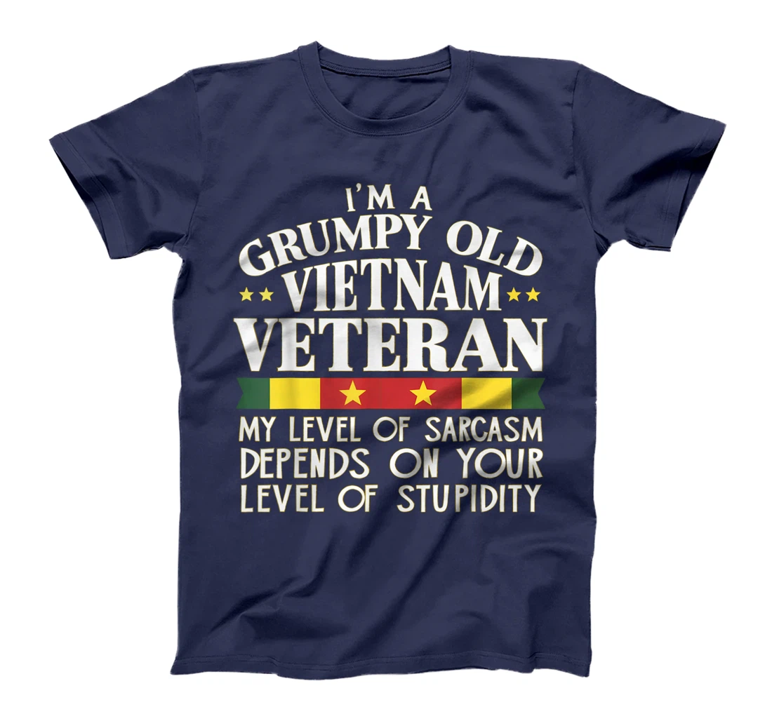 Korean War Veteran Shirt Grumpy Old Alumni Sarcasm Stupidity T-Shirt