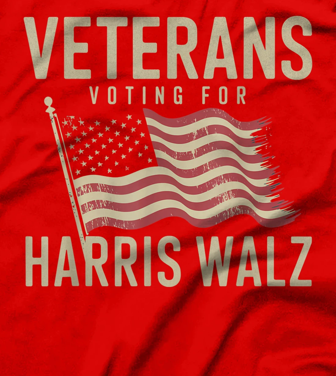 Veterans Voting For Harris Walz Waltz 2024 Veterans T-Shirt