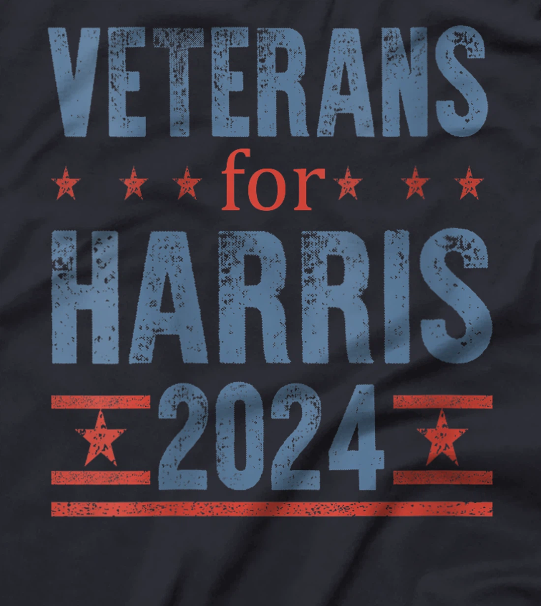 Womens Veterans For Harris 2024 Presidential Campaign T-Shirt