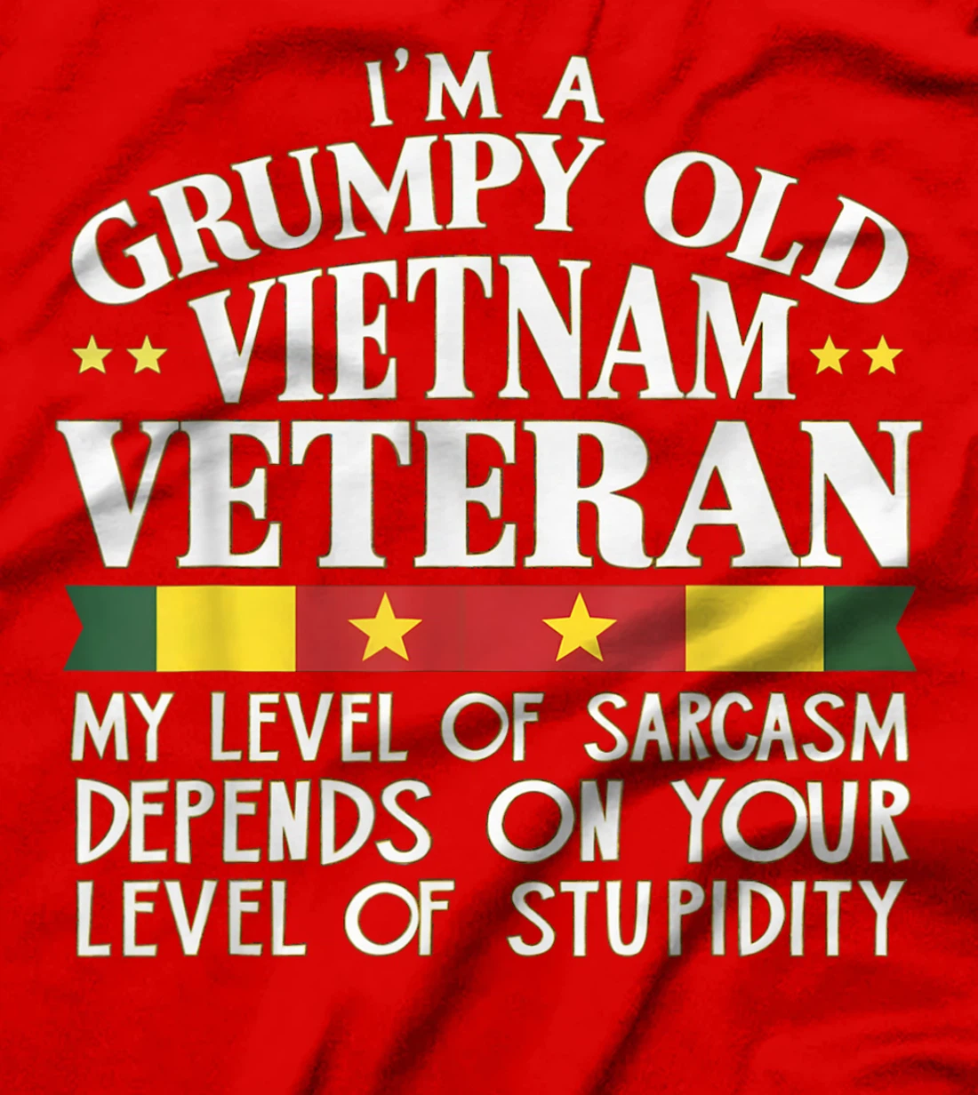 Korean War Veteran Shirt Grumpy Old Alumni Sarcasm Stupidity T-Shirt