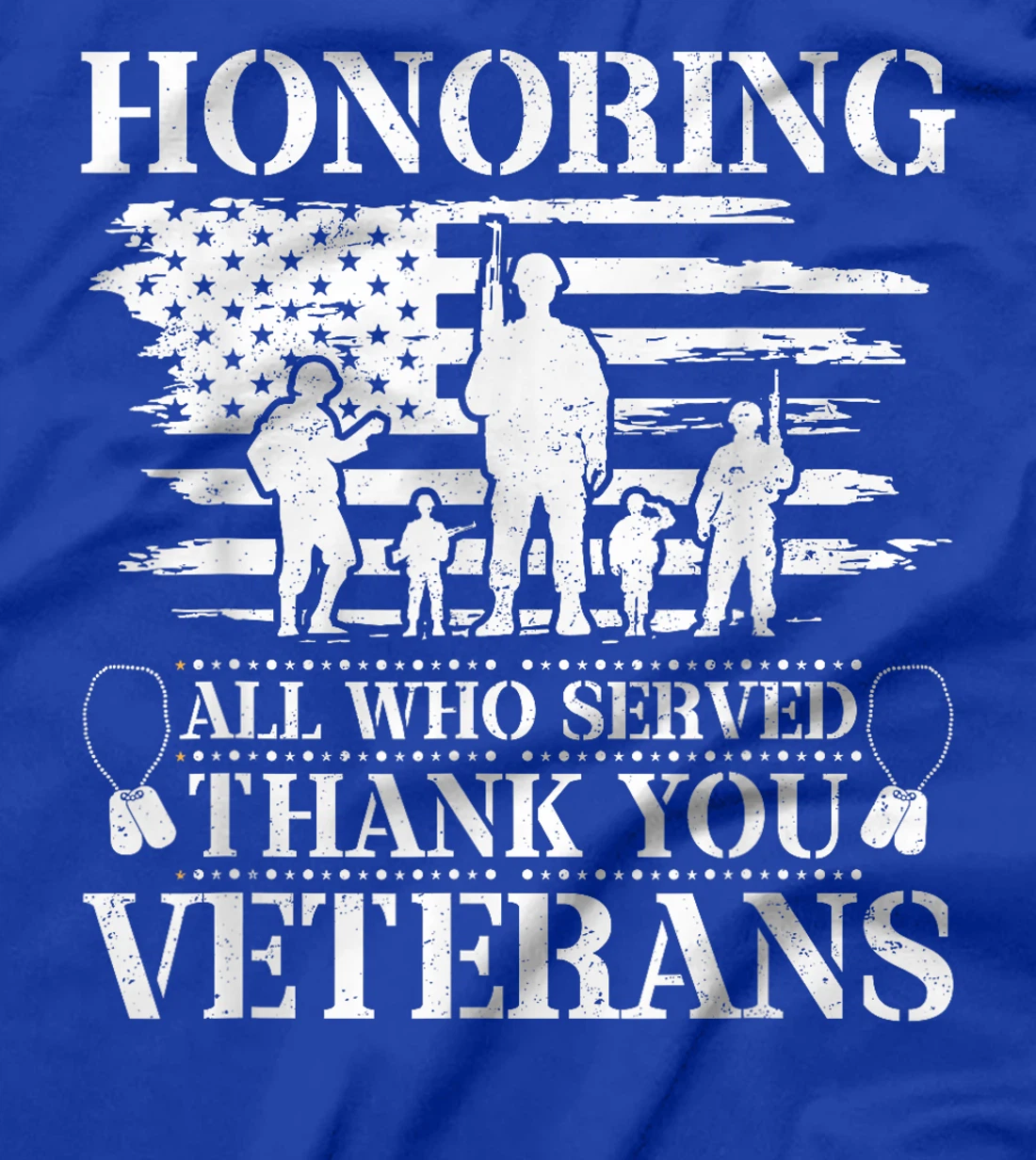 Honoring All Who Served Thank You Veterans Day US Veteran T-Shirt