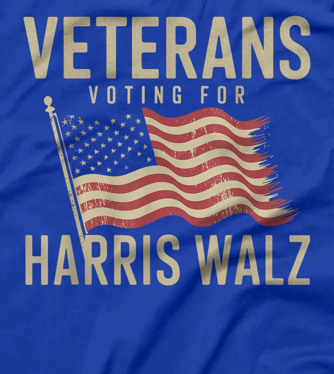 Veterans Voting For Harris Walz Waltz 2024 Veterans T-Shirt