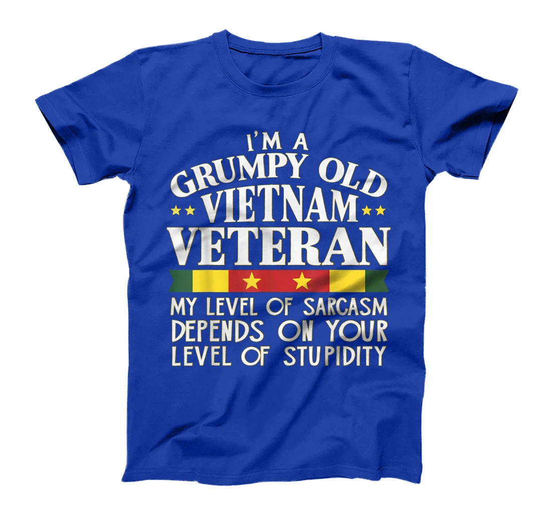 Korean War Veteran Shirt Grumpy Old Alumni Sarcasm Stupidity T-Shirt