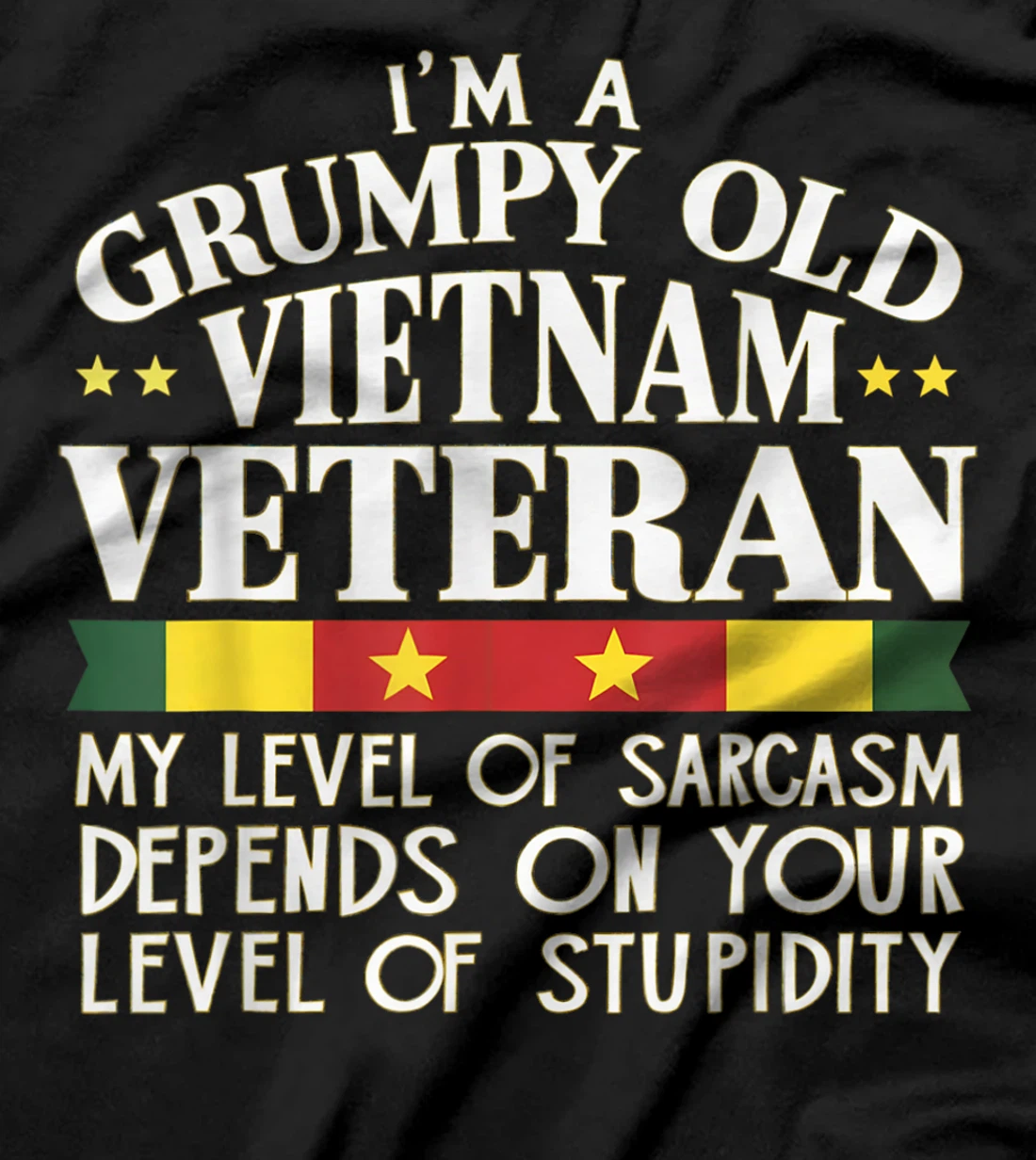 Korean War Veteran Shirt Grumpy Old Alumni Sarcasm Stupidity T-Shirt