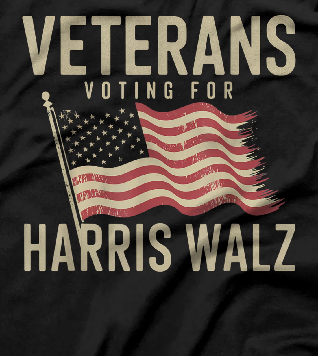 Veterans Voting For Harris Walz Waltz 2024 Veterans T-Shirt