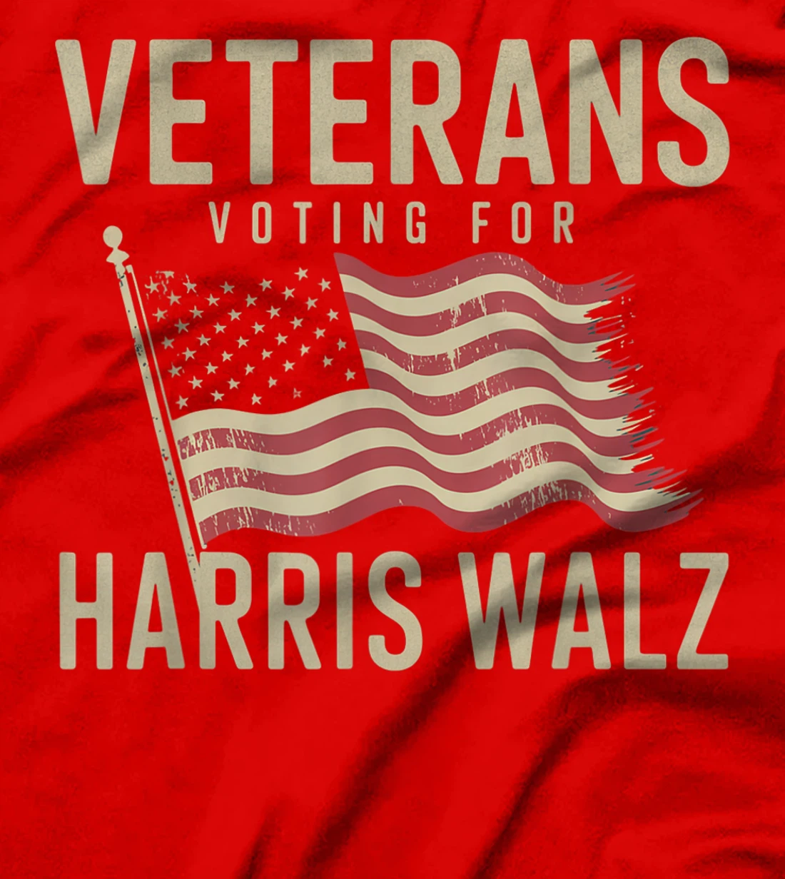 Veterans Voting For Harris Walz Waltz 2024 T-Shirt