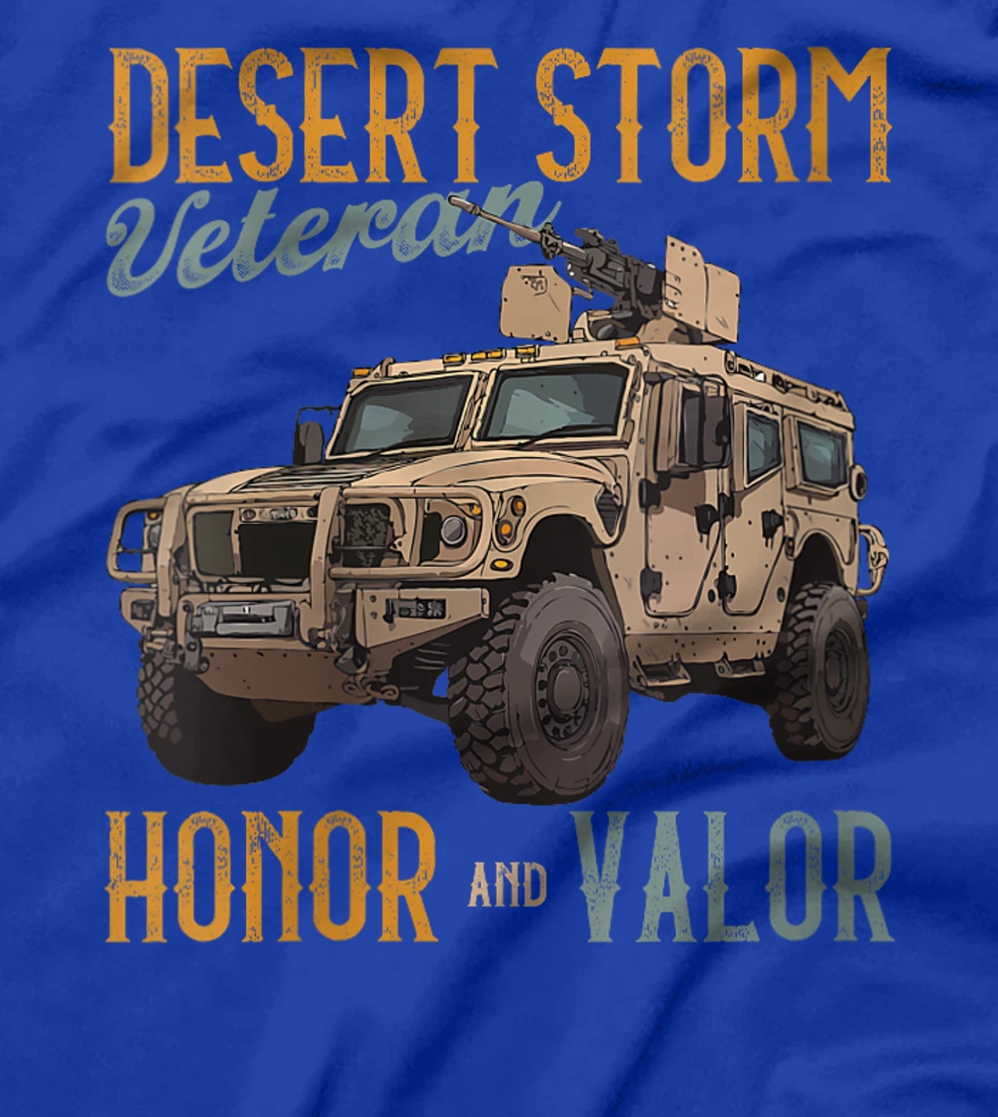 Womens Vet. Persian Gulf War Desert Storm Veteran Honor And Valor T-Shirt