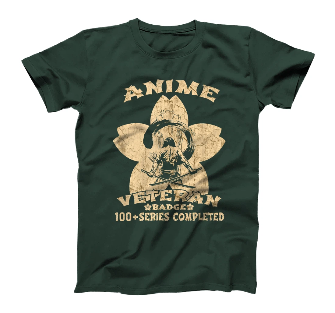 Cool Anime Badge Superfan Otaku Vintage Anime Veteran T-Shirt