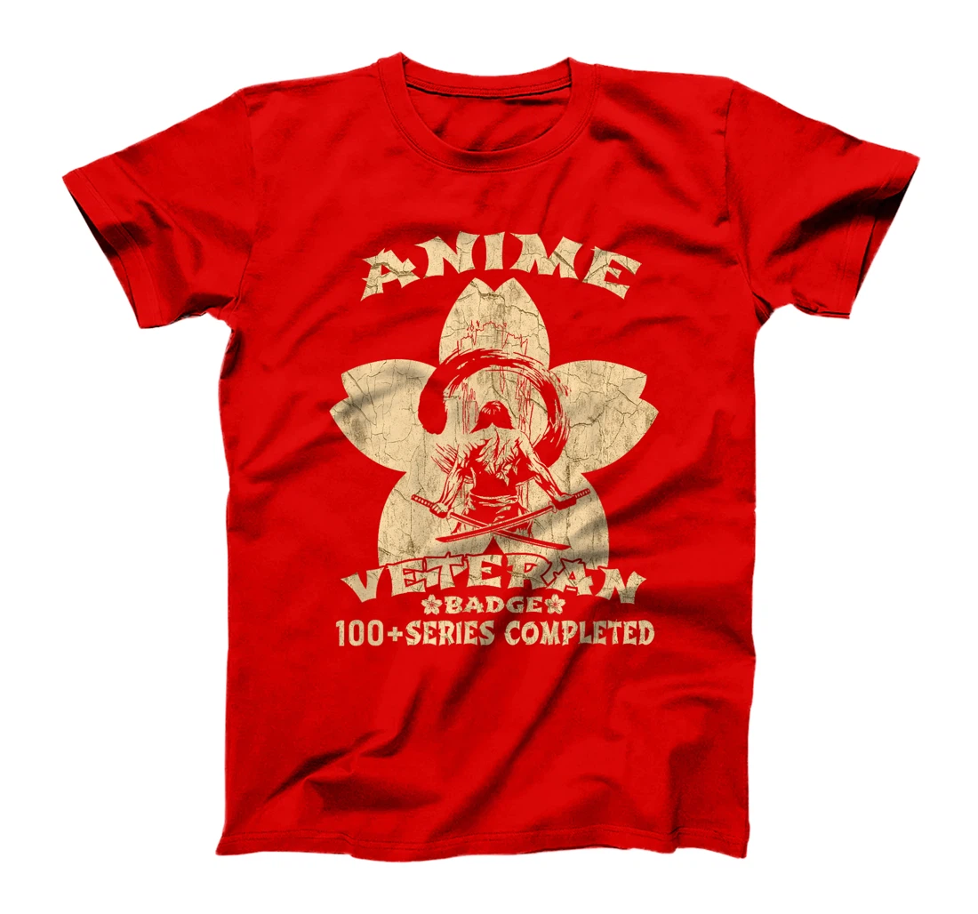 Cool Anime Badge Superfan Otaku Vintage Anime Veteran T-Shirt