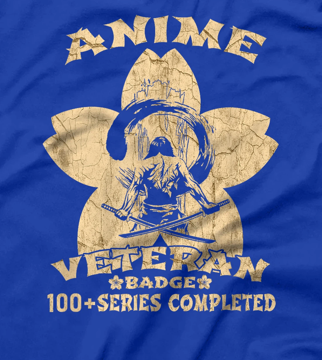 Cool Anime Badge Superfan Otaku Vintage Anime Veteran T-Shirt