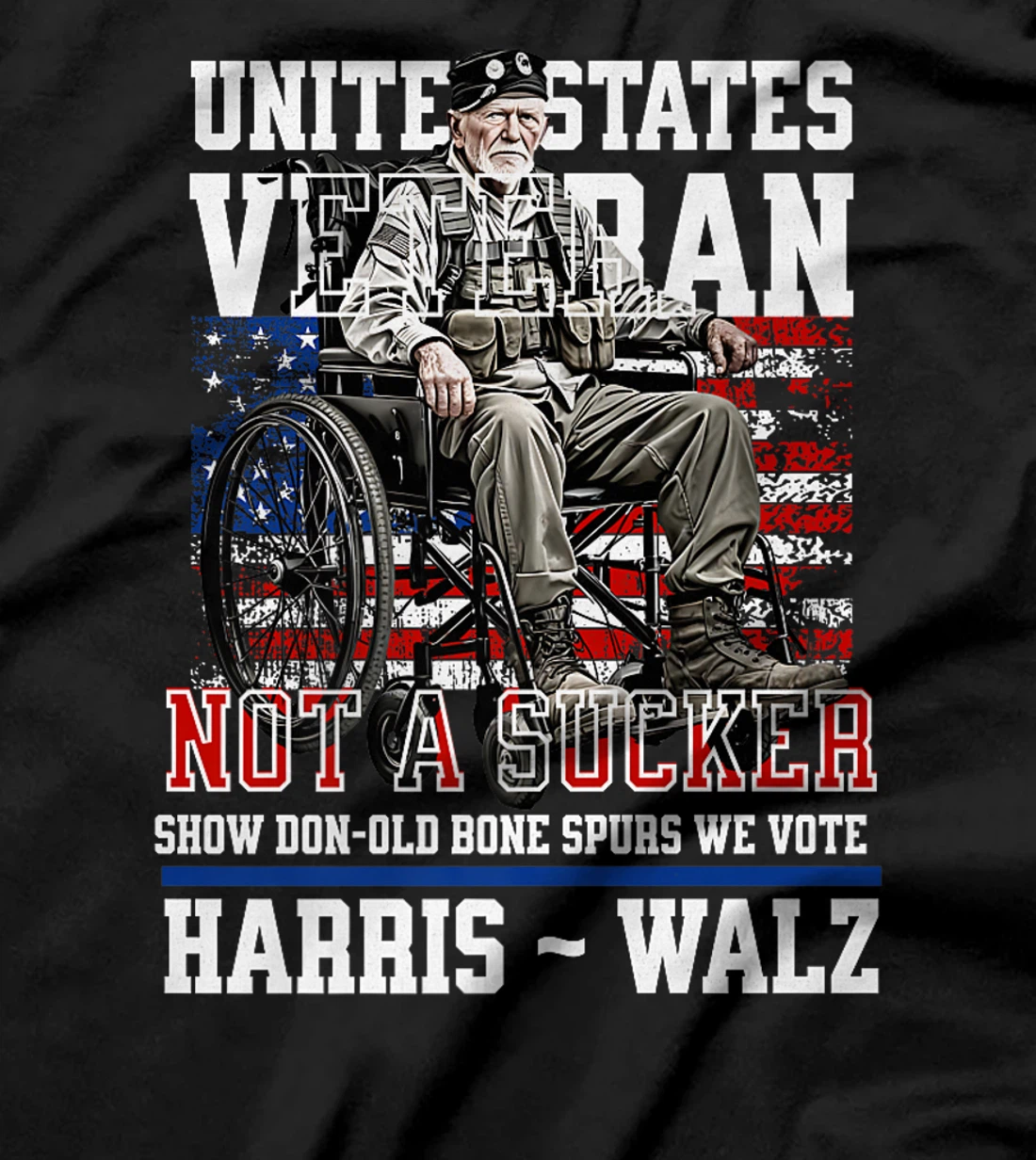 Veterans for Harris Walz 2024 Vietnam Vets against Trump Premium T-Shirt
