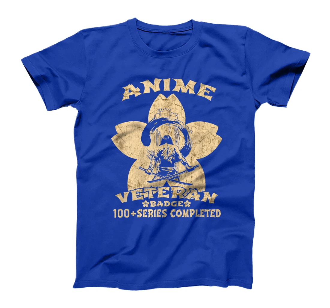 Cool Anime Badge Superfan Otaku Vintage Anime Veteran T-Shirt