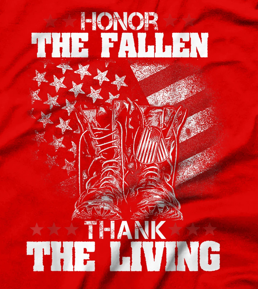 Honor The Fallen Thank The Living Memorial Day Veteran Day T-Shirt