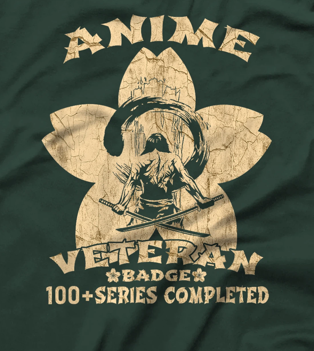 Cool Anime Badge Superfan Otaku Vintage Anime Veteran T-Shirt