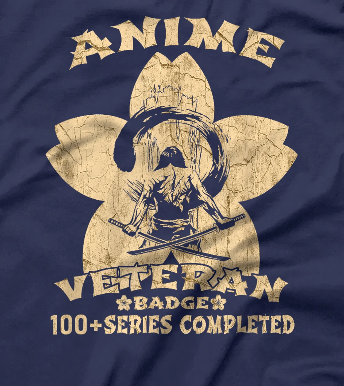 Cool Anime Badge Superfan Otaku Vintage Anime Veteran T-Shirt