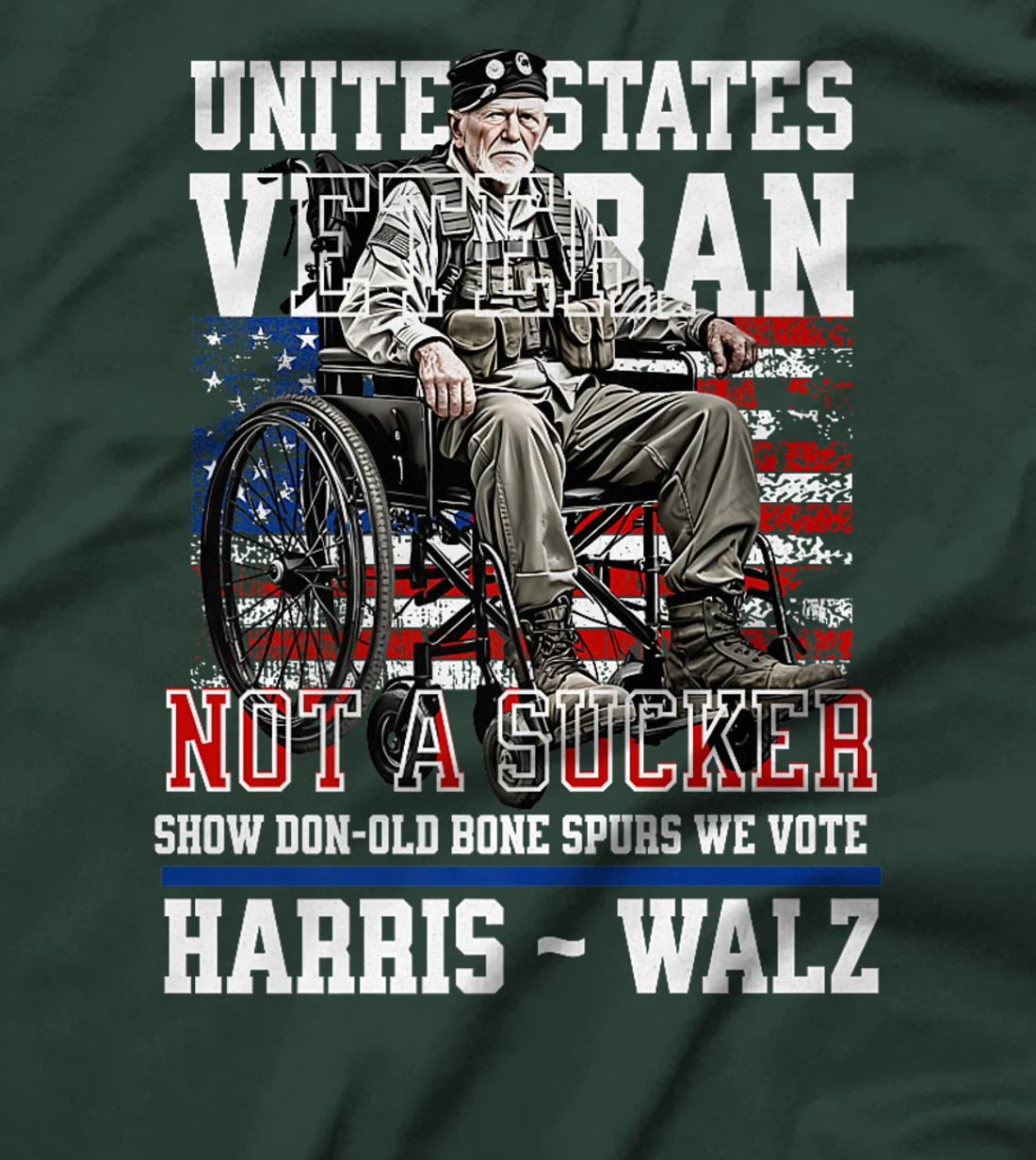 Veterans for Harris Walz 2024 Vietnam Vets against Trump Premium T-Shirt