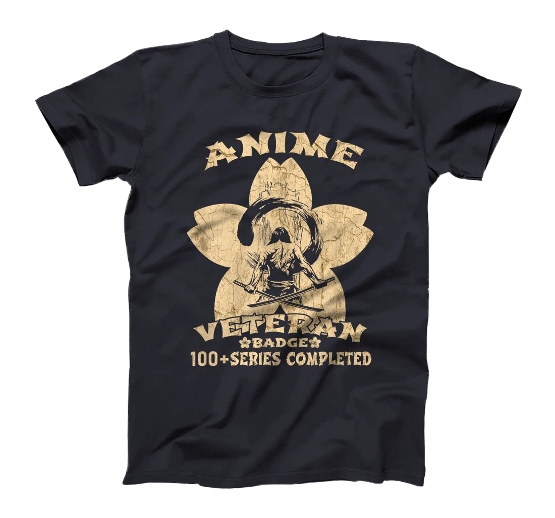 Cool Anime Badge Superfan Otaku Vintage Anime Veteran T-Shirt