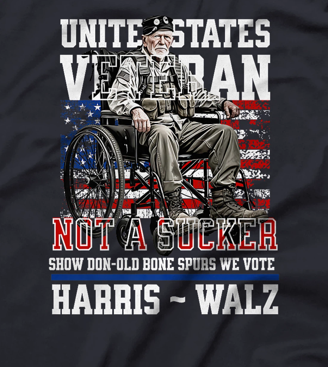 Veterans for Harris Walz 2024 Vietnam Vets against Trump Premium T-Shirt