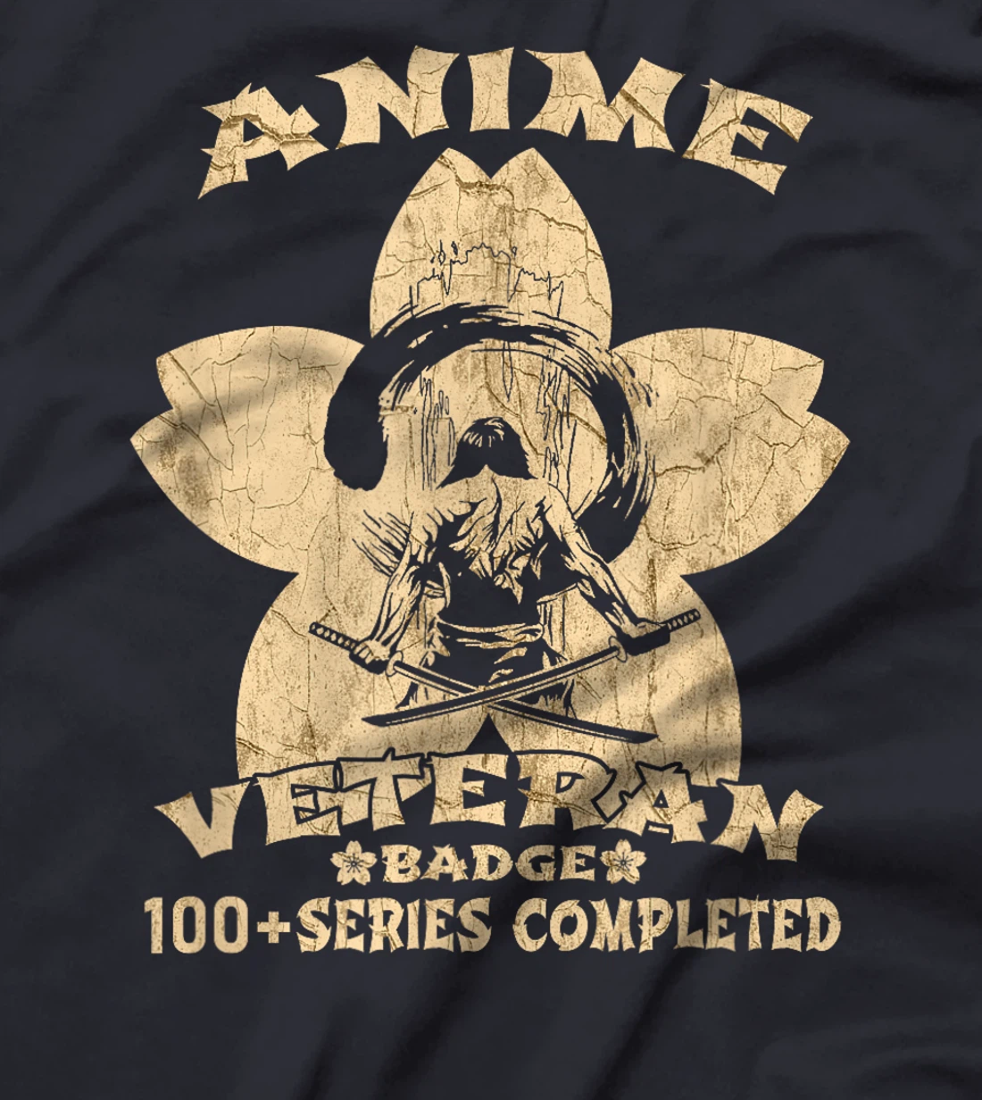 Cool Anime Badge Superfan Otaku Vintage Anime Veteran T-Shirt