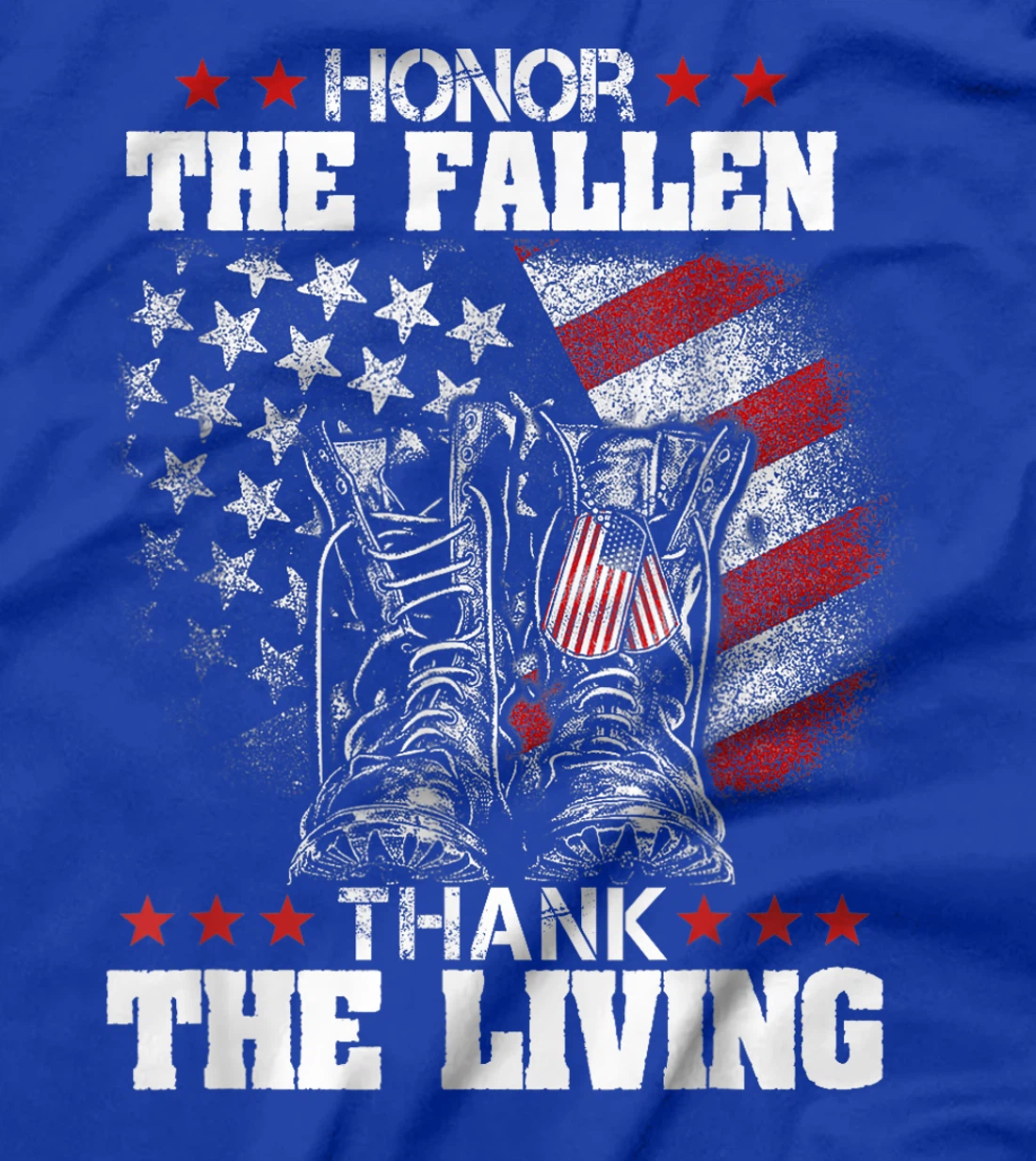 Honor The Fallen Thank The Living Memorial Day Veteran Day T-Shirt