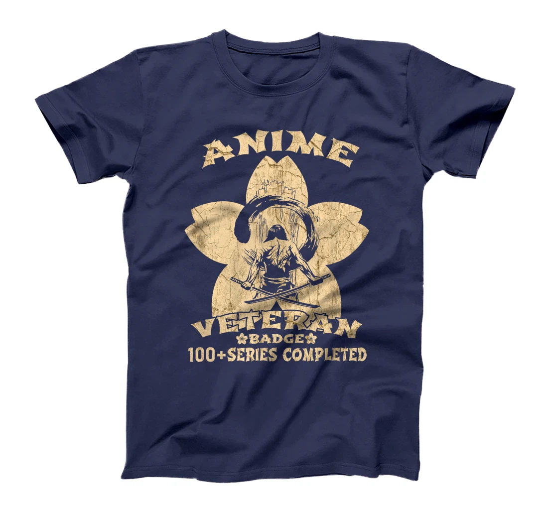 Cool Anime Badge Superfan Otaku Vintage Anime Veteran T-Shirt