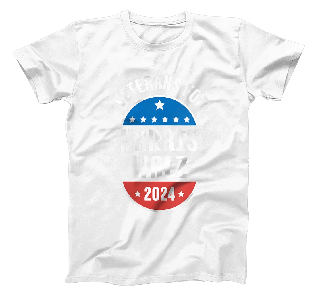 Womens Veterans For Harris Walz 2024 T-Shirt