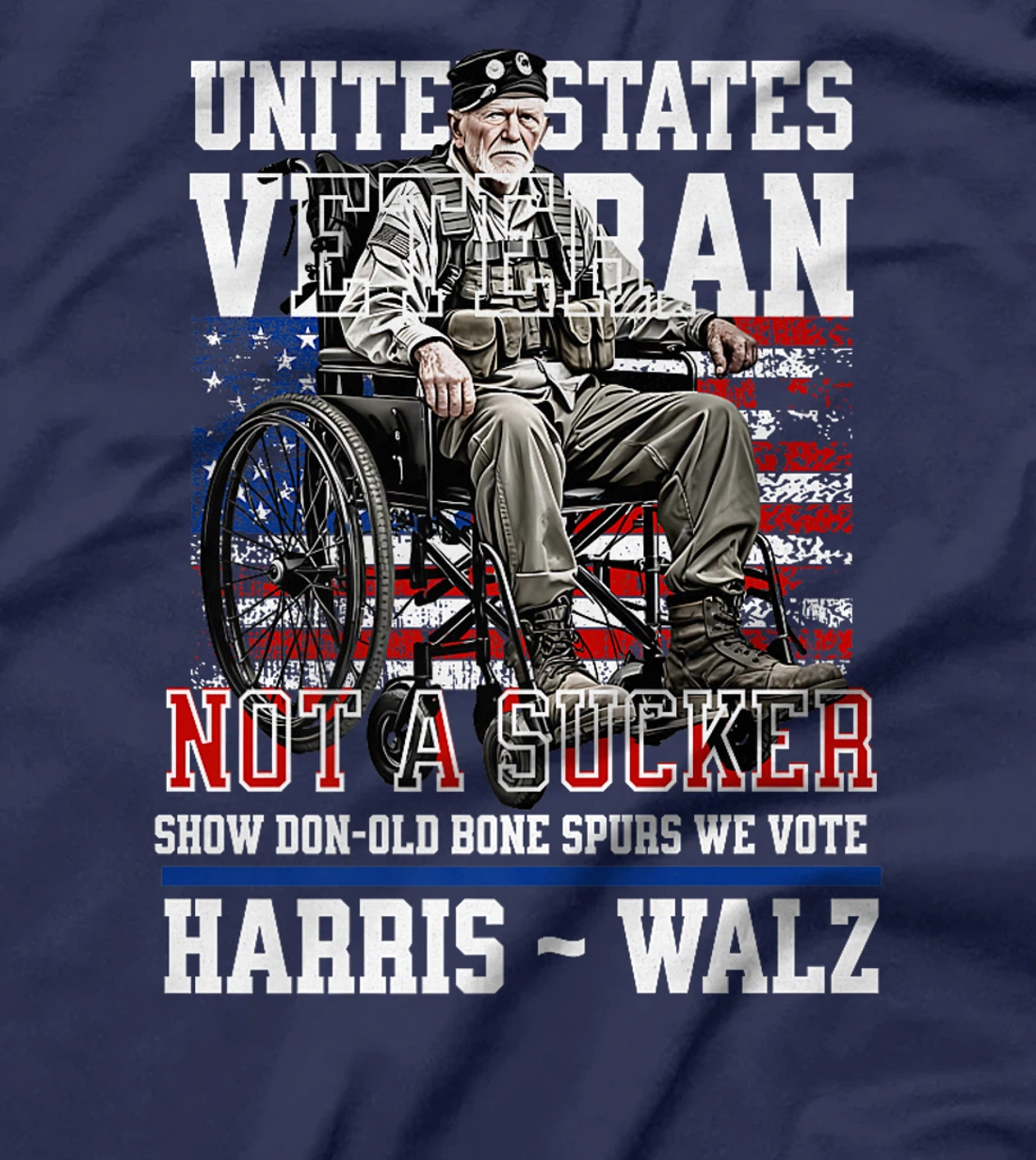 Veterans for Harris Walz 2024 Vietnam Vets against Trump Premium T-Shirt