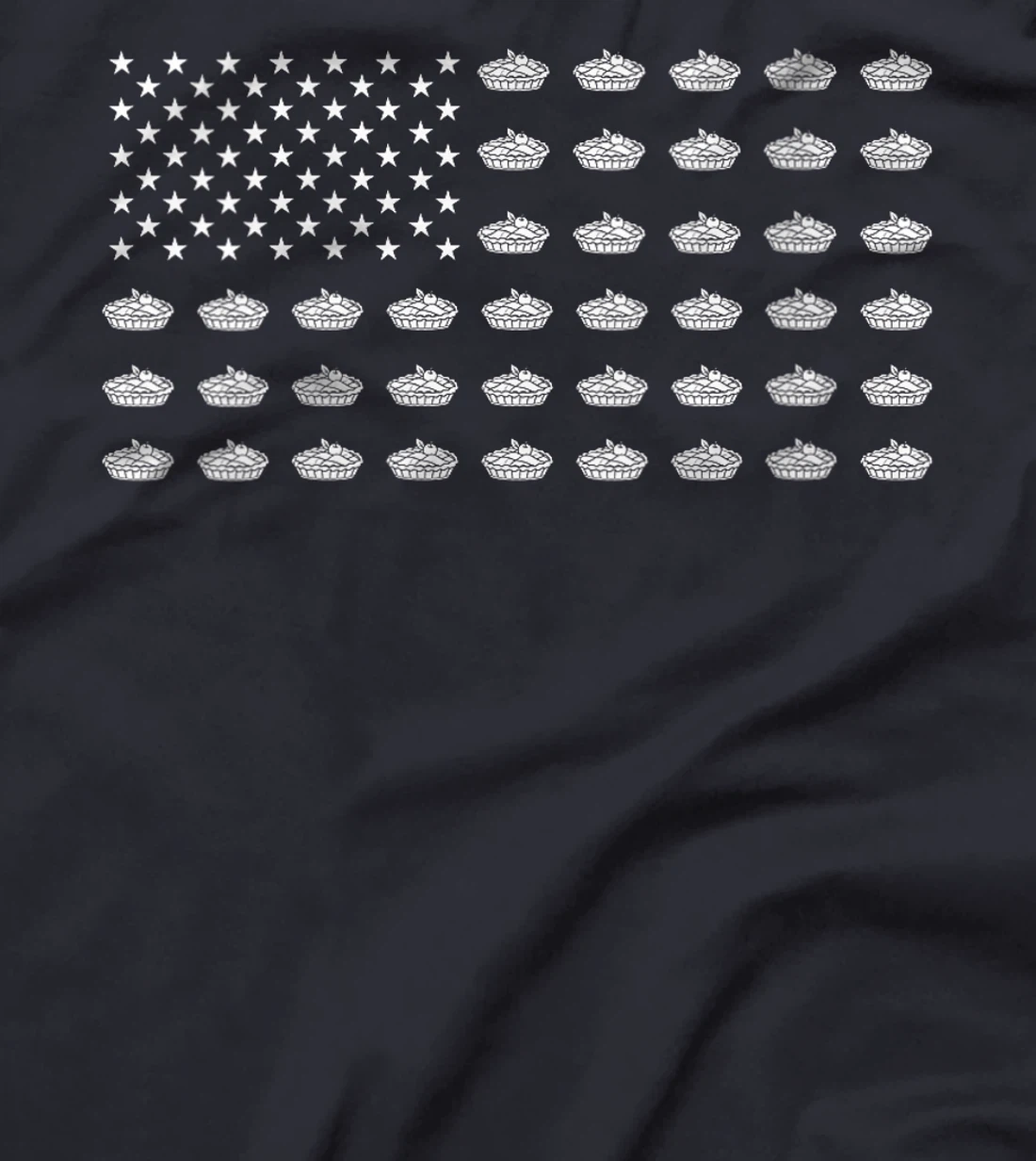 Womens American Flag Apple Pie USA Patriotism Patriot Veteran T-Shirt