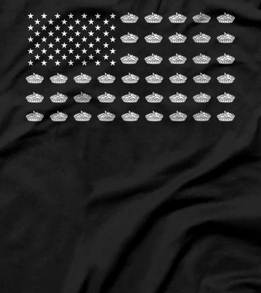 Womens American Flag Apple Pie USA Patriotism Patriot Veteran T-Shirt