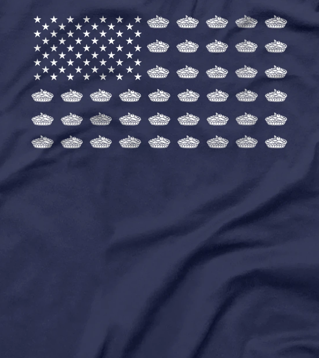 Womens American Flag Apple Pie USA Patriotism Patriot Veteran T-Shirt