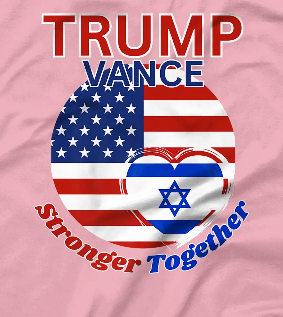 Trump Vance 2024 Republican President Election Pro Israel Premium T-Shirt