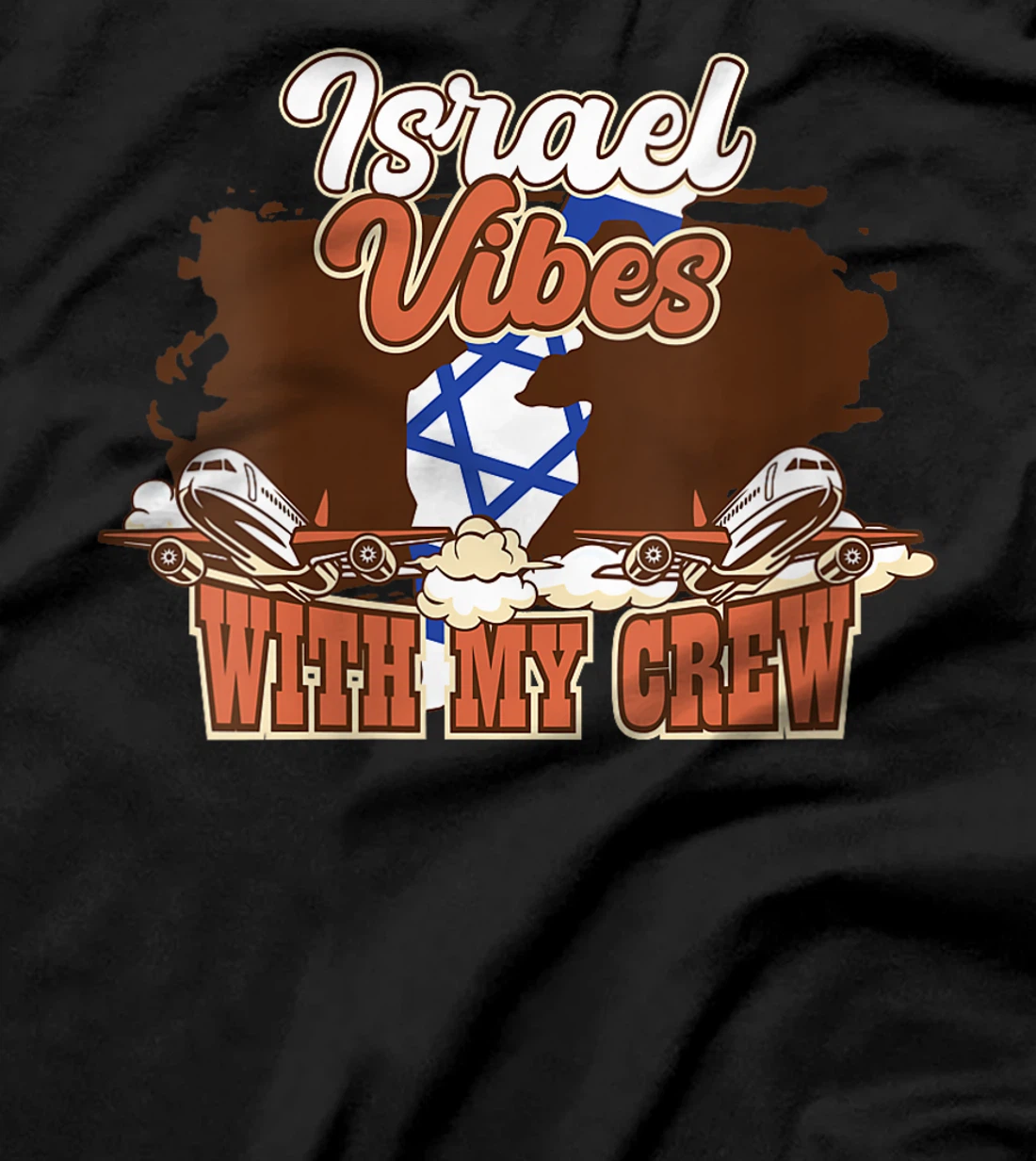 Womens Israel Vibes With My Crew Travel Israel T-Shirt