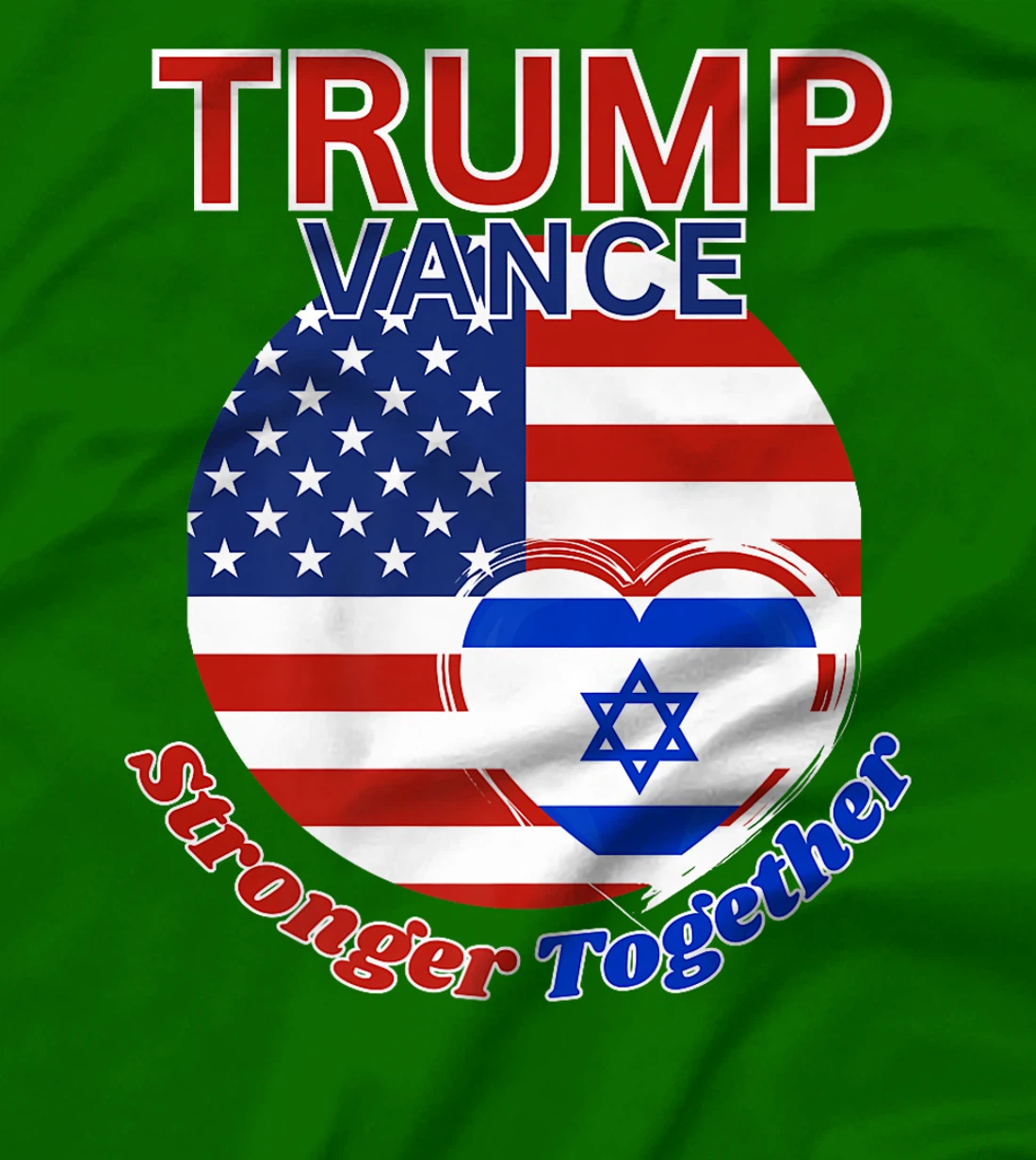 Trump Vance 2024 Republican President Election Pro Israel Premium T-Shirt