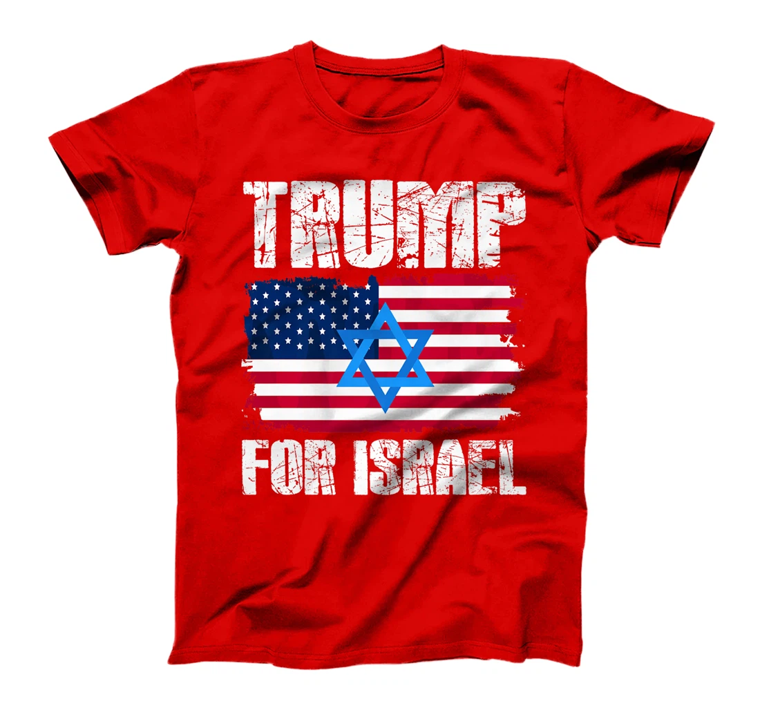 Womens Trump For Israel Republican Jewish Jews Donald Trump Voter T-Shirt