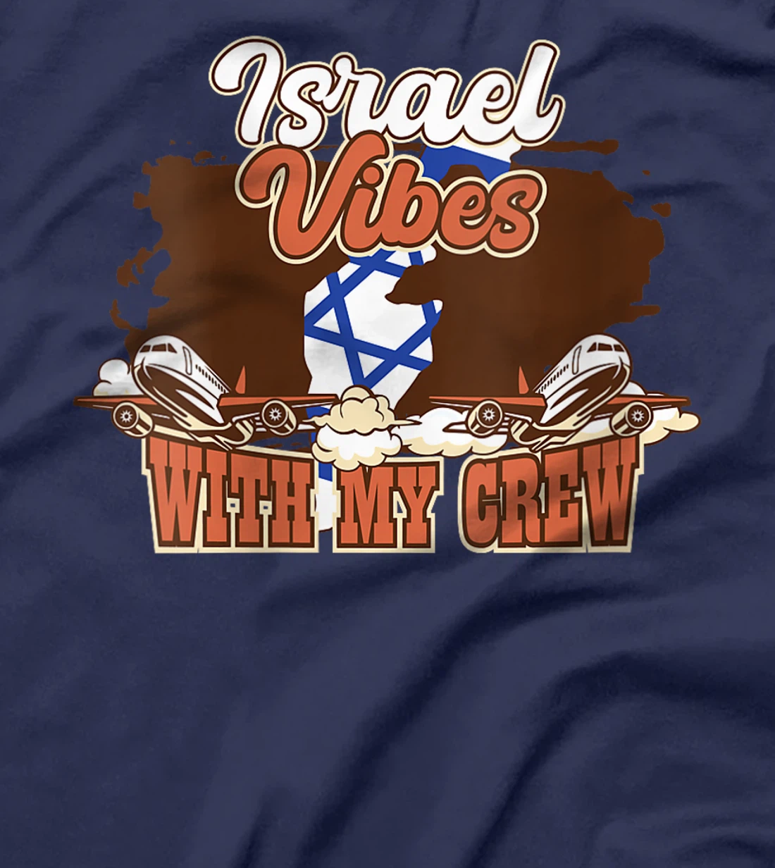 Womens Israel Vibes With My Crew Travel Israel T-Shirt
