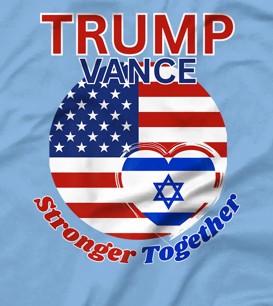 Trump Vance 2024 Republican President Election Pro Israel Premium T-Shirt